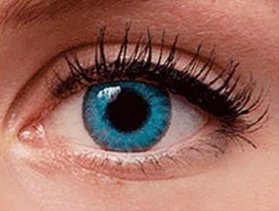 Brilliant Blue Contact Lens