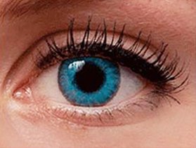 Brilliant Blue Contact Lens